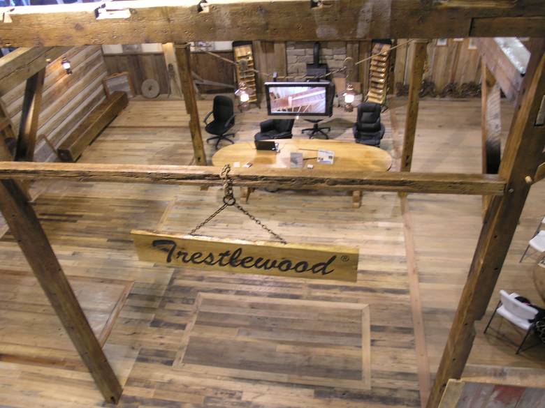 Denver Log and Timbe Frame Show / Trestlewoods "Barn Frame Booth"